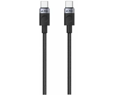 iPEAX USB-C į USB-C audinio kabelis, 1,5 m, USB 2.0, juodas