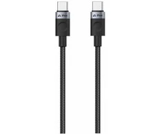 iPEAX TEXTILE CABLE USB-C / USB-C 1.5M, USB 2.0 Juodas