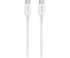 iPEAX TPU USB-C į USB-C laidas, 1,5 m, USB 2.0, baltas