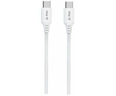 iPEAX TPU CABLE USB-C / USB-C 1M, USB 2.0 Baltas