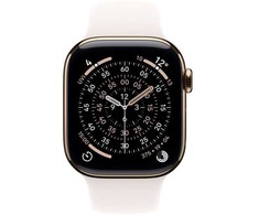 Išmanusis laikrodis Apple Watch 11 GPS + Cellular 46mm Gold Titanium Sport Band S/M Rožinė (MFD54MP/A)