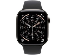 Išmanusis laikrodis Apple Watch 11 GPS + Cellular 46mm Slate Titanium Sport Band S/M Juodas (MFD14MP/A)