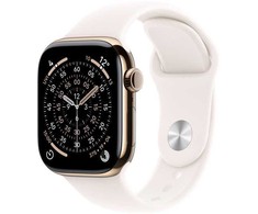 Išmanusis laikrodis Apple Watch 11 GPS + Cellular 46mm Gold Titanium Sport Band S/M Rožinė (MFD54MP/A)