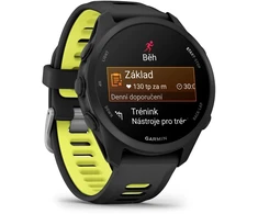 Išmanusis laikrodis Garmin Forerunner 170, Juodas with Juodas/Amp Geltona Band