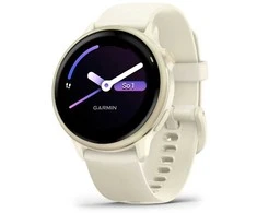 Išmanusis laikrodis Garmin vívoactive® 6, Pilkšvos aukso spalvos su kreminės spalvos dirželiu