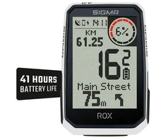 Dviračio kompiuteris SIGMA ROX 4.0 Endurance GPS Baltas Sensor Set