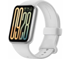 Išmanuioji apyrankė Xiaomi Smart Band 9 Pro, Sidabrinės spalvos korpusas su pilkos spalvos silikoniniu dirželiu