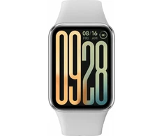 Išmanuioji apyrankė Xiaomi Smart Band 9 Pro, Sidabrinės spalvos korpusas su pilkos spalvos silikoniniu dirželiu