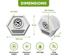 Isotronic Ultrazvukový odpuzovač psů koček a kun 5 - 110 kHz