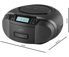 JVC RC-E444B Radio grotuvas Juodas