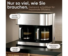 Espreso lašelinis kavos aparatas PC-KAD 1308 INOX PROFICOOK