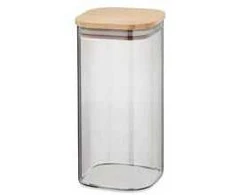 KELA Glass jar with bamboo lid NEA, 1,5 l