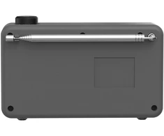 Radijas JVC Kenwood CR-M25DAB – DAB+ FM Bluetooth – automatinis saugos įspėjimas – juodas ir pilkas