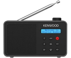 Radijas JVC Kenwood CR-M25DAB – DAB+ FM Bluetooth – automatinis saugos įspėjimas – juodas ir pilkas