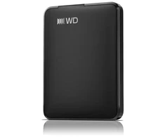Kietasis diskas WD Western Digital Elements nešiojamas 1 TB išorinis HDD diskas su USB-C priedu