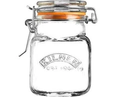 „Kilner Rayware Group“ KIL-0,07 l kvadratinis stiklainis su užsegimu