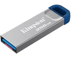 Kingston Technology DataTraveler 256GB Kyson 220MB/s Metal USB 3.2 Gen 1, 256 GB, USB Type-A, 3.2 Gen 1 (3.1 Gen 1), 220 MB/s, Capless, Nerūdijantis plienas
