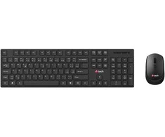 Klaviatūra ir pelė C-Tech C-TECH klaviatūra su myszą WLKMC-03, Bezdrátowy set 2.4GHz, CZ, juoda