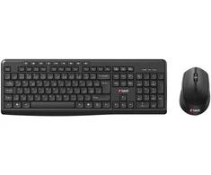 Klaviatūra ir pelė C-Tech C-TECH klaviatūra su myszą WLKMC-04 Bezprzewodowy komplektas 2.4GHz CZ juoda
