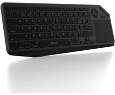 Klaviatūra C-TECH WLTK-02, dvigubas, jutiklinis skydelis