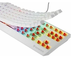 GNS GENESIS Thor 230 TKL klaviatūra Žaidimams USB QWERTY Anglų (JAV) Balta