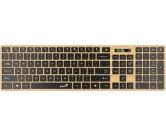 GENIUS Slimstar 7250BT klaviatūra, membraninė, belaidė, smėlio-juodos spalvos
