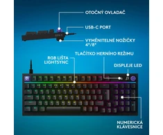 Klaviatūra Logitech G316 X 98 CZ, Juodas