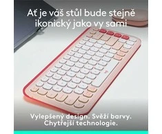 Klaviatūra LOGITECH POP Piktogramos klavišai – ROSE – JAV INT'L – BT – INTNL-973