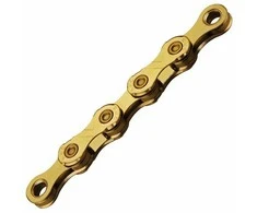 KMC X12Ti-N chain - 12 speeds - clutch - 126 links - auksinis