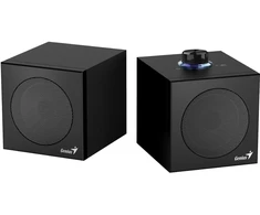 Kompiuterio kolonėlės Genius głośniki SP-HF300U, 2.0, 4W, juoda, garsumo valdymas, 100 Hz - 20 kHz