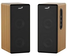 Kompiuterio kolonėlės Genius głośniki SP-HF1220BT, 2.0, 45W, ruda-juoda, Bluetooth
