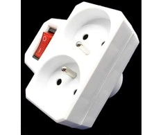 Connect It Konnoc DX-R2S dvigubas lizdas su jungikliu