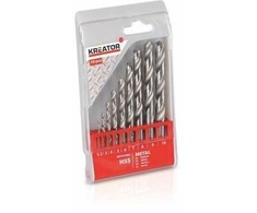 Grąžtas Kreator KRT012002 - 10 pcs HSS Metal Drill Bits 1-10mm