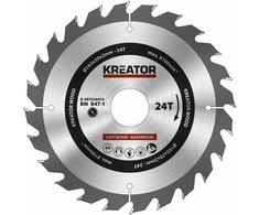 Kreator KRT020410 - Medienos pjovimo diskas 165mm, 24T