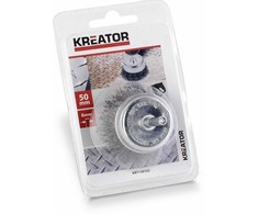 Kūginis šepetys ant veleno 50mm, plieniniai šereliai KRT150102 KREATOR