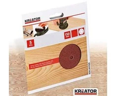 Kreator KRT231003 - 5x Sandpaper 150 mm G40