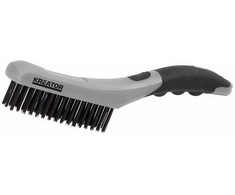 Metalinis šepetys su plastikine rankena 4R plieno KRT561007 KREATOR
