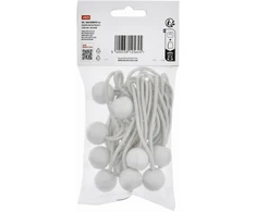 Kreator KRTH40906 - Užspaudžiamos gumytės su rutuliuku 4 mm, 25 cm 10 vnt.