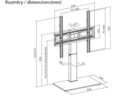 Laikiklis GoGEN TV Stand for 32" to 65" TVs