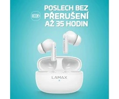 Lamax Clips1 Play Ausinės Belaidės į ausis įkišamos Calls/Music USB Type-C Bluetooth Baltas