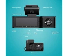Vaizda registratorius LAMAX N10 GPS 3in1 LXCDMN10G31BA