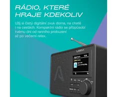 LAMAX RadioVox1 DAB - Nešiojamasis DAB+ radijas su FM imtuvu ir „Bluetooth“