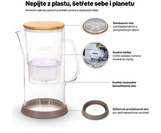 Lauben stiklinis vandens filtro ąsotis 32GW
