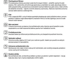 Lauben stiklinis vandens filtro ąsotis 32GW