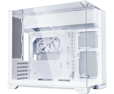 Lian Li O11 Vision-M kompiuterio korpusas, Micro-ATX, grūdintas stiklas – Baltas