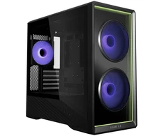 Lian Li Vector V150 kompiuterio korpusas, mini bokštas, mATX, grūdintas stiklas, „Infinity Mirror“ – Juodas