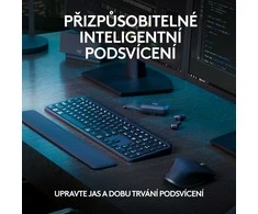Belaidė klaviatūra Logitech MX Keys S, Išdėstymas: Čekų k. (Qwertz)