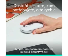 LOGITECH POP pelė su jaustukais - OFF-Baltas - BT - EMEA28i-935 - FY25,TERRA