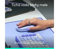 Logitech POP ICON Pelė Violetinis