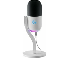 LOGITECH Yeti GX dinaminis RGB žaidimų mikrofonas su LIGHTSYNC OFF Baltas